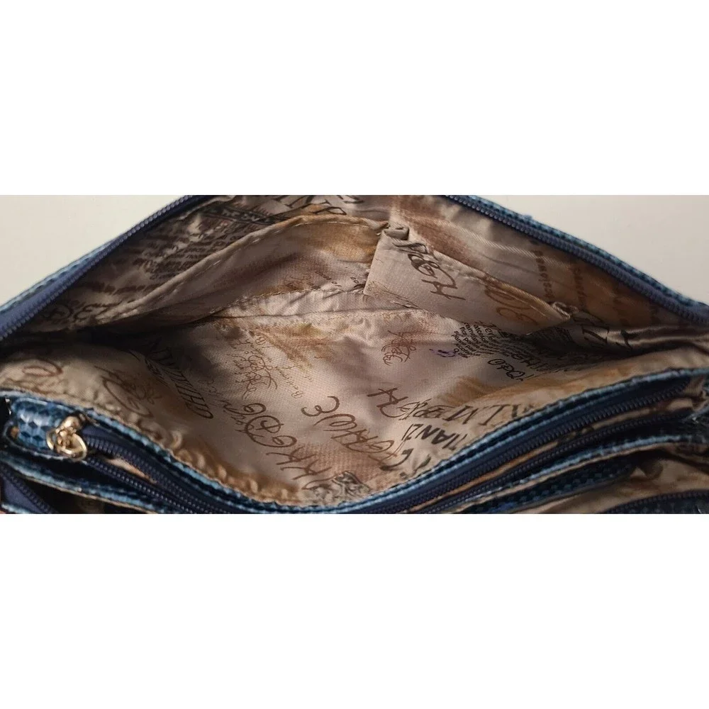 Womens Expandable One Handle Purse Green Gold Color Strap Yirentianzi - Picture 9 of 12